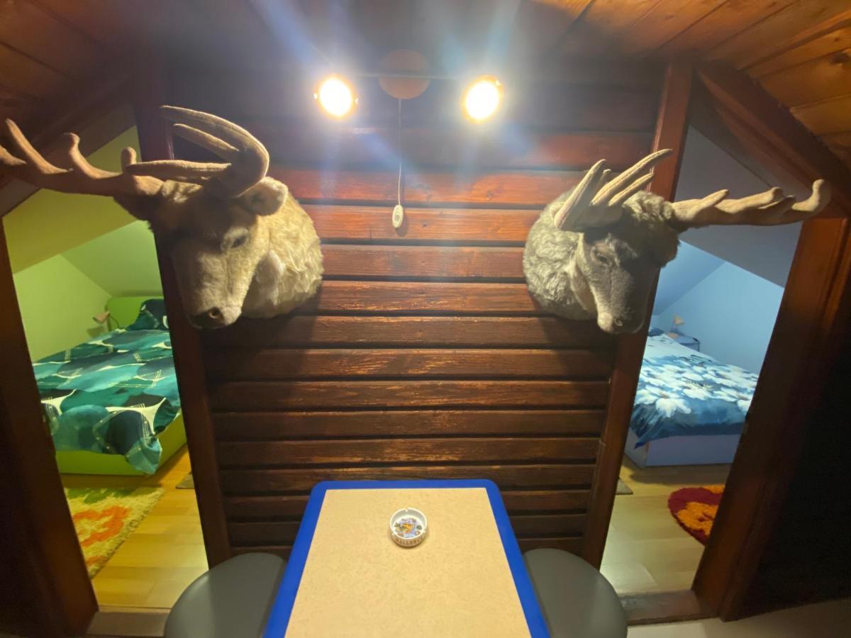 Cabana Cu Teren De Tenis -- Etaj Banita Exteriér fotografie